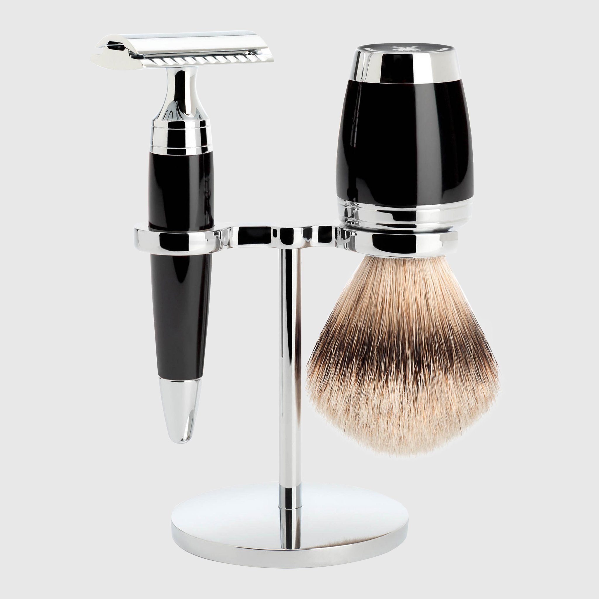 muhle-stylo-barbersett-barbersett-silvertip-badger-muhle-sort-580866